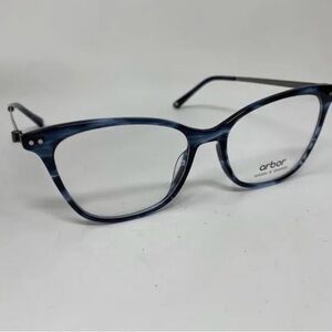 BRAND NEW ARBOR EYEWEAR - SASSAFRAS in SAPPHIRE BLUE GRAY MARBLE
